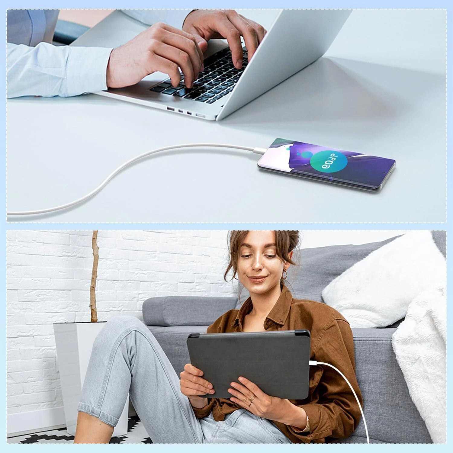 10 PACK For Samsung USB-C to USB-C Fast Charge Cable Charging Cord Type Charger